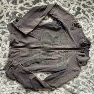 Diesel Gray Zip Up Jacket